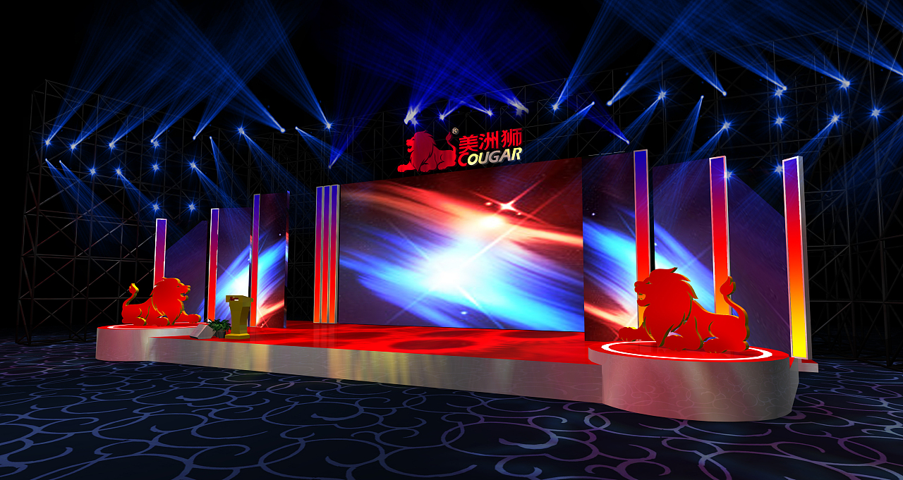 2016美洲獅新品發(fā)布會舞臺設(shè)計